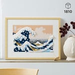 LEGO Art Hokusai Büyük Dalga 31208 – Sanatsever Yetişkinler için Yılbaşı Hediyesi Fikri, 6 Kanvas Zemin ve Hokusai'nin İmzasını Taşıyan bir Karo İçeren Yaratıcı Model Yapım Seti (1810 Parça)