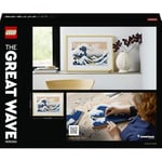 LEGO Art Hokusai Büyük Dalga 31208 – Sanatsever Yetişkinler için Yılbaşı Hediyesi Fikri, 6 Kanvas Zemin ve Hokusai'nin İmzasını Taşıyan bir Karo İçeren Yaratıcı Model Yapım Seti (1810 Parça)