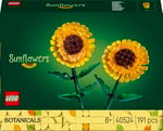 LEGO Botanicals Ayçiçeği 40524 | 8 Yaş ve Üzeri Çocuklar için Ayarlanabilir Saplı 2 Ayçiçeği İçeren Oyuncak Yapım Seti, Doğum Günü Hediyesi (191 Parça)