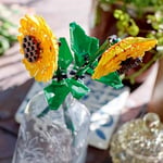 LEGO Botanicals Ayçiçeği 40524 | 8 Yaş ve Üzeri Çocuklar için Ayarlanabilir Saplı 2 Ayçiçeği İçeren Oyuncak Yapım Seti, Doğum Günü Hediyesi (191 Parça)