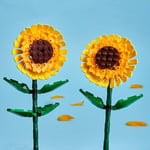 LEGO Botanicals Ayçiçeği 40524 | 8 Yaş ve Üzeri Çocuklar için Ayarlanabilir Saplı 2 Ayçiçeği İçeren Oyuncak Yapım Seti, Doğum Günü Hediyesi (191 Parça)