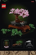 LEGO Botanicals Bonsai Ağacı 10281 – Yetişkinler için Yeşil Yapraklar veya Pembe Çiçeklerle Oluşturulabilen Değiştirilebilir Parçalar İçeren Model Yapım Seti, Sevgililer Günü Hediye Fikri (878 Parça)