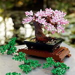 LEGO Botanicals Bonsai Ağacı 10281 – Yetişkinler için Yeşil Yapraklar veya Pembe Çiçeklerle Oluşturulabilen Değiştirilebilir Parçalar İçeren Model Yapım Seti, Sevgililer Günü Hediye Fikri (878 Parça)