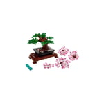 LEGO Botanicals Bonsai Ağacı 10281 – Yetişkinler için Yeşil Yapraklar veya Pembe Çiçeklerle Oluşturulabilen Değiştirilebilir Parçalar İçeren Model Yapım Seti, Sevgililer Günü Hediye Fikri (878 Parça)