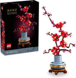 LEGO Botanicals Erik Çiçeği 10369 – Yetişkinler için Altın Şeritli ve Ahşap Görünümlü Pastel Mavi Saksı İçeren Dekoratif Yapay Çiçek Modeli Yapım Seti, Sevgililer Günü Hediyesi Fikri (327 Parça)