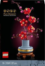 LEGO Botanicals Erik Çiçeği 10369 – Yetişkinler için Altın Şeritli ve Ahşap Görünümlü Pastel Mavi Saksı İçeren Dekoratif Yapay Çiçek Modeli Yapım Seti, Sevgililer Günü Hediyesi Fikri (327 Parça)