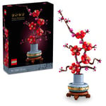 LEGO Botanicals Erik Çiçeği 10369 – Yetişkinler için Altın Şeritli ve Ahşap Görünümlü Pastel Mavi Saksı İçeren Dekoratif Yapay Çiçek Modeli Yapım Seti, Sevgililer Günü Hediyesi Fikri (327 Parça)