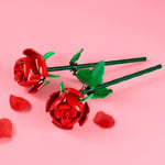 LEGO Botanicals Gül 40460 – Yetişkinler için Uzunluğu Ayarlanabilen, Parçalarla İnşa Edilen 2 Gül İçeren Dekoratif Yapay Çiçek Modeli Yapım Seti, Yaratıcı Sevgililer Günü Hediyesi Fikri (120 Parça)