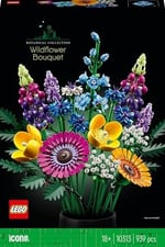 LEGO Botanicals Kır Çiçekleri Buketi 10313 – Yetişkinler için Peygamber Çiçeği, Lavanta, Gelincik Dahil 8 Tür Çiçek İçeren Dekoratif Model Yapım Seti, Sevgililer Günü Hediyesi Fikri (939 Parça)