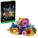 LEGO Botanicals Kır Çiçekleri Buketi 10313 – Yetişkinler için Peygamber Çiçeği, Lavanta, Gelincik Dahil 8 Tür Çiçek İçeren Dekoratif Model Yapım Seti, Sevgililer Günü Hediyesi Fikri (939 Parça)