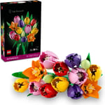LEGO Botanicals Lale Buketi 11501 | Yetişkinler için Çeşitli Renkler ve Aşamalarda 5 Lale İçeren Yaratıcı Dekoratif Model Yapım Seti, Hediye Fikri (576 Parça)