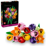 LEGO Botanicals Lale Buketi 11501 | Yetişkinler için Çeşitli Renkler ve Aşamalarda 5 Lale İçeren Yaratıcı Dekoratif Model Yapım Seti, Hediye Fikri (576 Parça)
