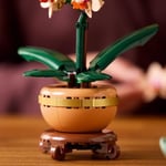 LEGO Botanicals Mini Orkide 10343 – Açık Renkli Terakota Saksı ve Ahşap Efektli Kaide İçeren Yetişkin Kadın ve Erkekler için Dekoratif Çiçek Yapım Seti, Ev ve Ofis Dekorasyonu Hediye Fikri (274 Parça)