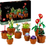 LEGO Botanicals Minik Bitkiler 10329 – Yetişkinler için Terakota Renkli Saksıda Kurak, Tropik ve Etçil Türlerde 9 Bitki İçeren Yapay Çiçek Modeli Yapım Seti, Sevgililer Günü Hediyesi Fikri (758 Parça)