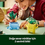 LEGO Botanicals Mutlu Bitkiler 10349-9 Yaş ve Üzeri Bitki Sever Çocuklar için Renkli Saksılı Yapım Seti, Oyun ve Dekorasyon için Eğlenceli ve Öğretici LEGO Seti, Doğum Günü Hediyesi (217 Parça)