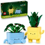 LEGO Botanicals Mutlu Bitkiler 10349-9 Yaş ve Üzeri Bitki Sever Çocuklar için Renkli Saksılı Yapım Seti, Oyun ve Dekorasyon için Eğlenceli ve Öğretici LEGO Seti, Doğum Günü Hediyesi (217 Parça)