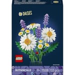LEGO Botanicals Papatyalar 11508-3 Büyük Papatya, 2 Küçük Papatya Dalı, 3 Lavanta ve Yeşil Dallar İçeren Sevgililer Günü'ne Özel Yapay Çiçek Buketi Yapım Seti (133 Parça)