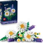 LEGO Botanicals Papatyalar 11508-3 Büyük Papatya, 2 Küçük Papatya Dalı, 3 Lavanta ve Yeşil Dallar İçeren Sevgililer Günü'ne Özel Yapay Çiçek Buketi Yapım Seti (133 Parça)