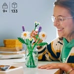 LEGO Botanicals Papatyalar 11508-3 Büyük Papatya, 2 Küçük Papatya Dalı, 3 Lavanta ve Yeşil Dallar İçeren Sevgililer Günü'ne Özel Yapay Çiçek Buketi Yapım Seti (133 Parça)