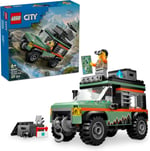 LEGO City 4x4 Arazi Dağ Arabası 60447-6 Yaş ve Üzeri Çocuklar için Yaratıcı Oyuncak Yapım Seti, Doğum Günü Hediyesi (221 Parça)