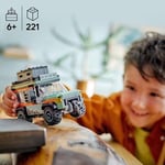 LEGO City 4x4 Arazi Dağ Arabası 60447-6 Yaş ve Üzeri Çocuklar için Yaratıcı Oyuncak Yapım Seti, Doğum Günü Hediyesi (221 Parça)