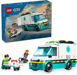 LEGO City Acil Yardım Ambulansı 60451 - Model Araç Seven 5 Yaş Üzeri Çocuklar için Yaratıcı Oyuncak Yapım Seti, Doğum Günü Hediyesi (184 Parça)