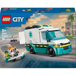 LEGO City Acil Yardım Ambulansı 60451 - Model Araç Seven 5 Yaş Üzeri Çocuklar için Yaratıcı Oyuncak Yapım Seti, Doğum Günü Hediyesi (184 Parça)