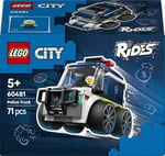 LEGO City Araçlar - Polis Kamyonu 60481 | 5 Yaş ve Üzeri Çocuklar için Polis Memuru Minifigürü İçeren Oyuncak Araba Yapım Seti, Hediye Fikri (71 Parça)
