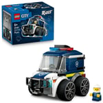 LEGO City Araçlar - Polis Kamyonu 60481 | 5 Yaş ve Üzeri Çocuklar için Polis Memuru Minifigürü İçeren Oyuncak Araba Yapım Seti, Hediye Fikri (71 Parça)