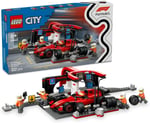 LEGO City Ferrari Arabalı F1 Pit Stop ve Pit Ekibi 60443-6 Yaş ve Üzeri Çocuklar için Yarış Arabası İçeren Yaratıcı Oyuncak Yapım Seti, Doğum Günü Hediyesi (322 Parça)