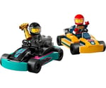 LEGO City Go-Kartlar ve Yarış Sürücüleri 60400-5 Yaş ve Üzeri için Yarışçı Minifigürü İçeren Yaratıcı Oyuncak Yapım Seti (99 Parça)