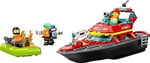 LEGO City İtfaiye Kurtarma Teknesi 60373-5 Yaş ve Üzeri Uygulamalı Oyunları Seven Çocuklar için Oyuncak Yapım Seti (144 Parça)