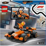 LEGO City McLaren Yarış Arabalı F1 Sürücüsü 60442-6 Yaş ve Üzeri Çocuklar için Mini Yarış Arabası İçeren Yaratıcı Oyuncak Yapım Seti, Doğum Günü Hediyesi (86 Parça)