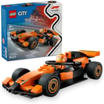 LEGO City McLaren Yarış Arabalı F1 Sürücüsü 60442-6 Yaş ve Üzeri Çocuklar için Mini Yarış Arabası İçeren Yaratıcı Oyuncak Yapım Seti, Doğum Günü Hediyesi (86 Parça)