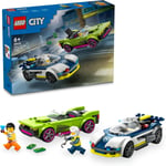 LEGO City Polis Arabası ve Spor Araba Takibi 60415-6 Yaş ve Üzeri Çocuklar için Polis Minifigürü İçeren Yaratıcı Oyuncak Yapım Seti (213 Parça)