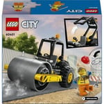 LEGO City Yol Silindiri 60401 – 5 Yaş ve Üzeri Kız ve Erkek Çocuklar için Doğum Günü Hediyesi Fikri, Kürekli ve Baretli İnşaat İşçisi Minifigürü İçeren Yaratıcı Oyuncak Yapım Seti (78 Parça)