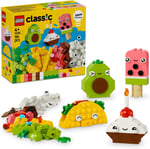 LEGO Classic Yaratıcı Yiyecek Arkadaşları 11039 | 4 Yaş ve Üzeri Çocuklar için Renkli Yapım Parçaları İçeren Oyuncak Yapım Seti, Hediye Fikri (150 Parça)