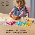LEGO Classical Saydam Kutu 11040 – 5 Yaş ve Üzeri Kız ve Erkek Çocuklar için Unicorn, Ejderha, Penguen ve Daha Fazla Mini Figür İçeren Renkli Yapım Parçaları ve Askı Parçaları Yapım Seti (340 Parça)