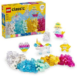 LEGO Classical Saydam Kutu 11040 – 5 Yaş ve Üzeri Kız ve Erkek Çocuklar için Unicorn, Ejderha, Penguen ve Daha Fazla Mini Figür İçeren Renkli Yapım Parçaları ve Askı Parçaları Yapım Seti (340 Parça)