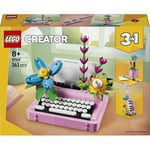 LEGO Creator 3’ü 1 Arada Çiçekli Daktilo 31169-8 Yaş ve Üzeri Çocuklar için Keytar veya Saksıya Dönüşebilen Yaratıcı Oyuncak Yapım Seti, Doğum Günü Hediyesi (363 Parça)