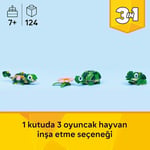 LEGO Creator 3’ü 1 Arada Kaplumbağa ile Nilüfer Çiçeği 31377 | 7 Yaş Üzeri Çocuklar için Bukalemun veya Kurbağaya Dönüşebilen Oyuncak Yapım Seti, Yılbaşı Hediyesi Fikri (124 Parça)