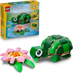 LEGO Creator 3’ü 1 Arada Kaplumbağa ile Nilüfer Çiçeği 31377 | 7 Yaş Üzeri Çocuklar için Bukalemun veya Kurbağaya Dönüşebilen Oyuncak Yapım Seti, Yılbaşı Hediyesi Fikri (124 Parça)