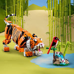 LEGO Creator 3’ü 1 Arada Muhteşem Kaplan 31129 – 9 Yaş ve Üzeri Kız ve Erkek Çocuklar için Doğum Günü Hediyesi Fikri, Kaplan, Kırmızı Panda ve Koi Balığı İçeren Yaratıcı Oyuncak Yapım Seti (755 Parça)