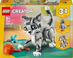 LEGO Creator 3’ü 1 Arada Oyunbaz Kedi 31163-8 Yaş ve Üzeri Çocuklar için Köpek veya Güvercin Figürüne Dönüşebilen Oyuncak Yapım Seti, Doğum Günü Hediyesi (407 Parça)