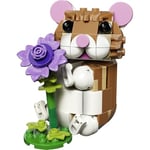 LEGO Creator 3’ü 1 Arada Sevimli Hamster ile Çiçek 31376 | 7 Yaş ve Üzeri Kız ve Erkek Çocuklar için Kirpi veya Kartala Dönüşebilen Oyuncak Yapım Seti, Hediye Fikri (166 Parça)