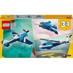 LEGO Creator 3’ü 1 Arada Uçak: Yarış Uçağı 31160-7 Yaş ve Üzeri Çocuklar için Jet veya Helikoptere Dönüşebilen Oyuncak Yapım Seti, Doğum Günü Hediyesi (178 Parça)