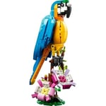 LEGO Creator Egzotik Papağan 31136-7 Yaş ve Üzeri Çocuklar için Papağan, Balık ve Kurbağa Modelleri İçeren Yaratıcı Oyuncak Yapım Seti (253 Parça)