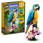 LEGO Creator Egzotik Papağan 31136-7 Yaş ve Üzeri Çocuklar için Papağan, Balık ve Kurbağa Modelleri İçeren Yaratıcı Oyuncak Yapım Seti (253 Parça)