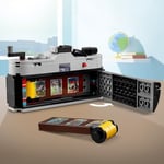 LEGO Creator Retro Fotoğraf Makinesi 31147-8 Yaş ve Üzeri Çocuklar için Televizyon ve Video Kamera Model Seçenekleri İçeren 3’ü 1 Arada Yaratıcı Oyuncak Yapım Seti, Doğum Günü Hediyesi (261 Parça)