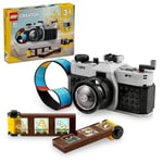 LEGO Creator Retro Fotoğraf Makinesi 31147-8 Yaş ve Üzeri Çocuklar için Televizyon ve Video Kamera Model Seçenekleri İçeren 3’ü 1 Arada Yaratıcı Oyuncak Yapım Seti, Doğum Günü Hediyesi (261 Parça)